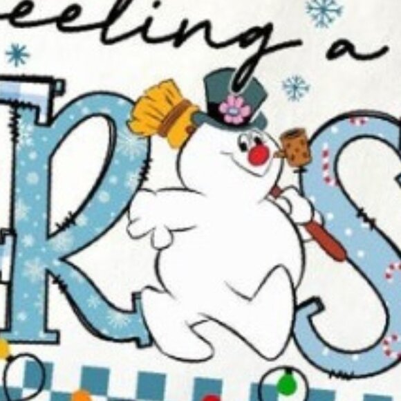 Feeling A Little Frosty Shirt, Cute Snowman Tee - Picture 3 of 4